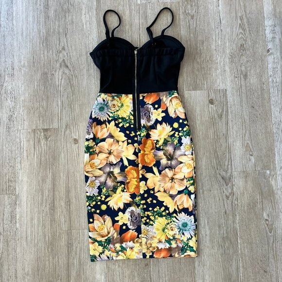 Womens A'Gaci A'Gaci A'Gaci Floral Midi Dress - S - Picture 5 of 9